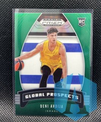 2020-21 Panini Prizm Draft Picks Deni Avdija Global Prospects Green Prizm #100